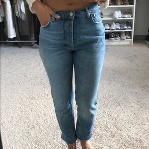 Zara Straight Fit Sexy Mom Jeans Size 34 Size 2
